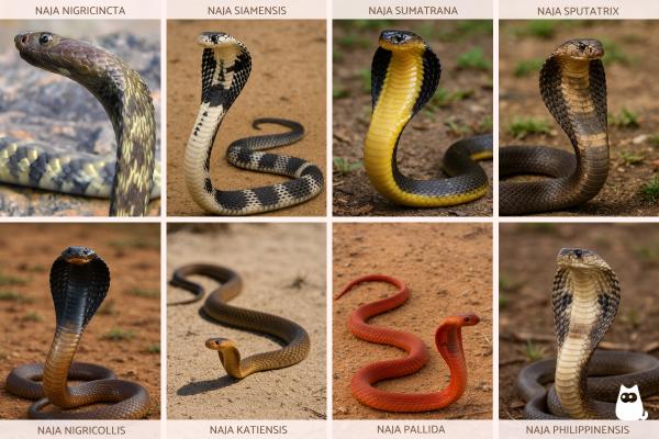 Cobra escupidora: tipos, hábitat y alimentación - Tipos de cobras escupidoras