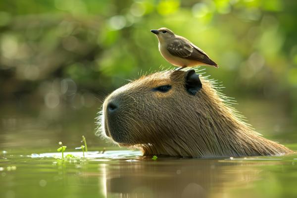 Curiosidades del carpincho o capibara - 3. Su cuerpo está adaptado al agua