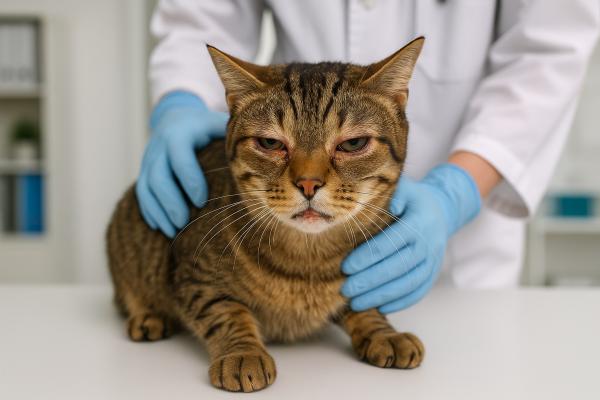 Mi gato tiene una herida en la comisura de la boca: causas y qué hacer - 6. Alergias