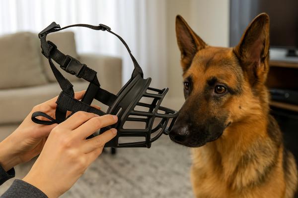 ¿El pastor alemán tiene que llevar bozal? - ¿Cómo enseñar a un pastor alemán a usar el bozal?