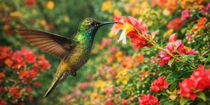 Cómo atraer colibríes a tu casa con plantas, néctar casero y trucos que realmente funcionan