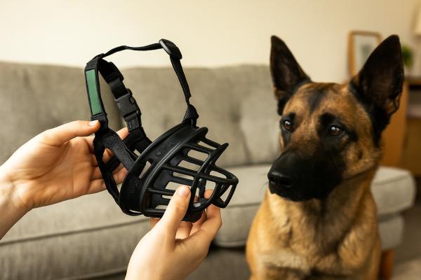 ¿El pastor belga malinois tiene que llevar bozal? - ¿Cómo enseñar a un pastor belga malinois a llevar bozal?