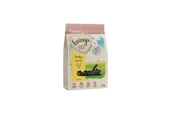 Los mejores piensos sin cereales para gatos - Feringa Kitten Classic con ave