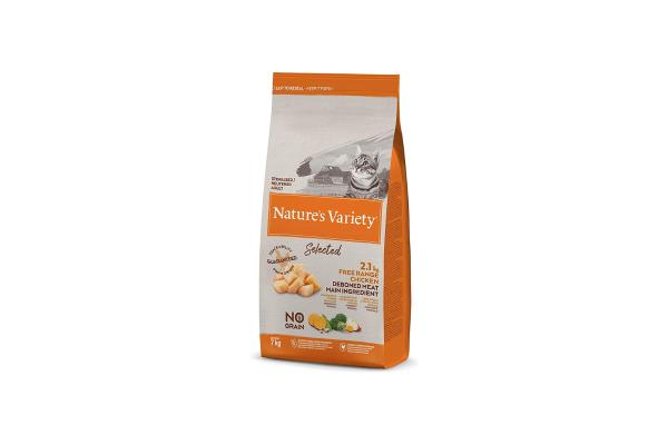 Los mejores piensos sin cereales para gatos - Natures Variety Selected Kitten pollo campero