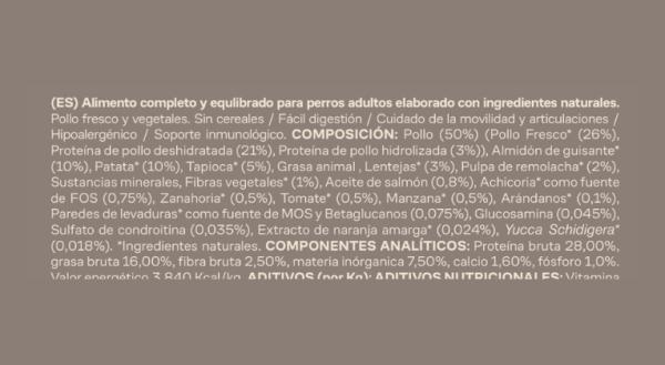 Etiqueta y composición: descubre qué come realmente tu perro o gato - Ejemplo práctico de un buen alimento para tu mascota