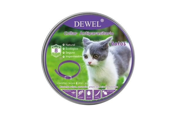 Los mejores collares antipulgas para gatos - 7. Collar Dewel