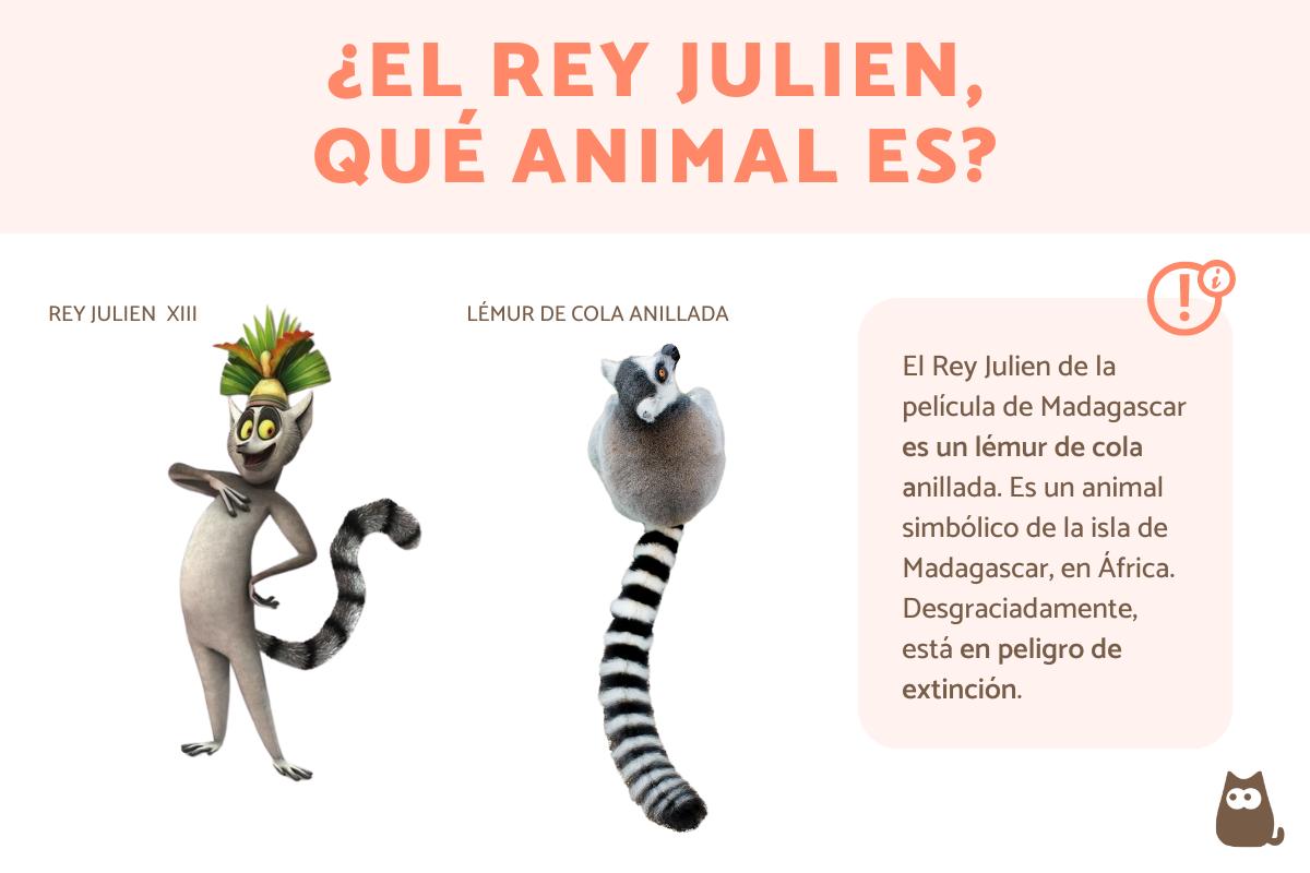 ¿Qué animal es el Rey Julien?