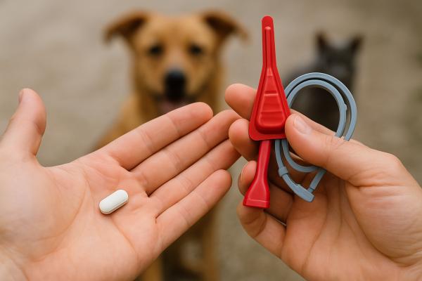 ¿Se puede usar pipeta, collar y pastilla a la vez? - ¿Qué es mejor, pipeta, collar o pastilla?